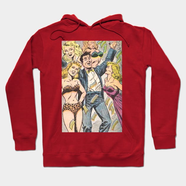 Playboy and blonds Hoodie by Comic Dzyns